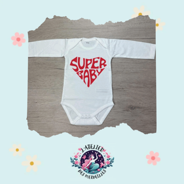 Body blanc "Super Baby"