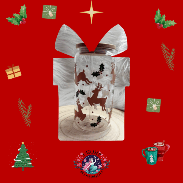 Verre de Noël Cerf